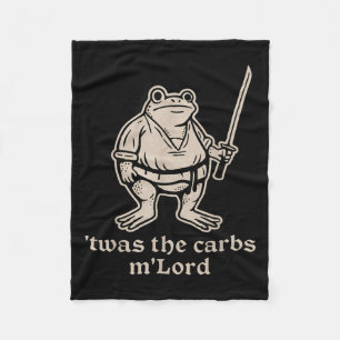 Das war das Carbs Mlord Funny Mittelalterliche Fro Fleecedecke