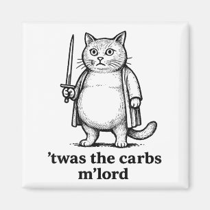 Das war das Carbs Mlord Meme Geschenk Männer Fraue Magnet