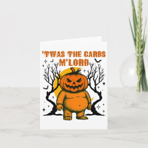 Das war der Carbs M'lord Fat Pumpkin Retro Spooky Karte