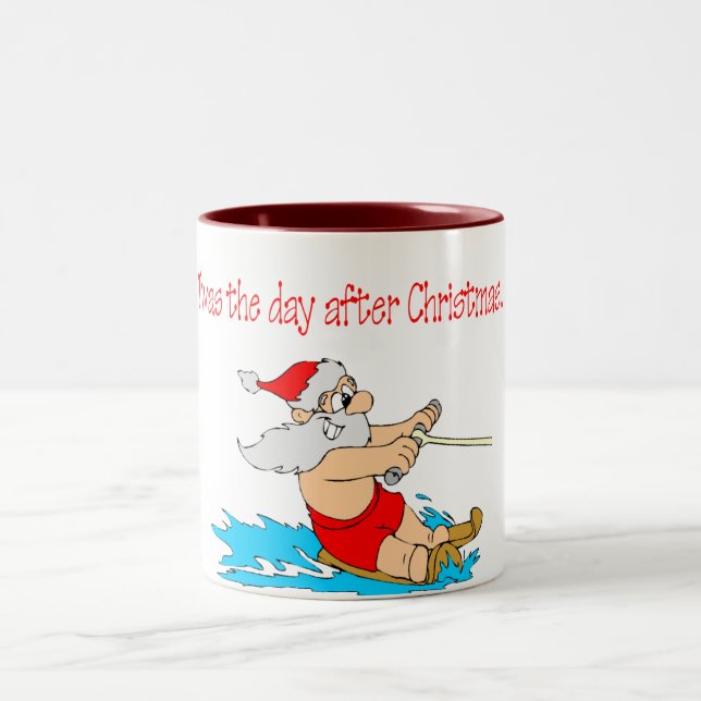 Das war der Tag nach Weihnachten Zweifarbige Tasse (Mittel)