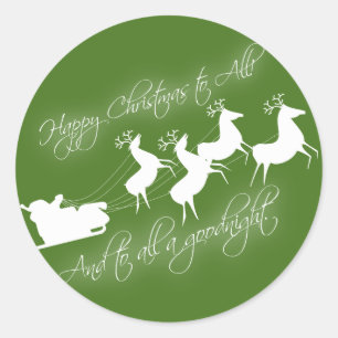 "Das war die Nacht vor Weihnachten"-Aufkleber Runder Aufkleber