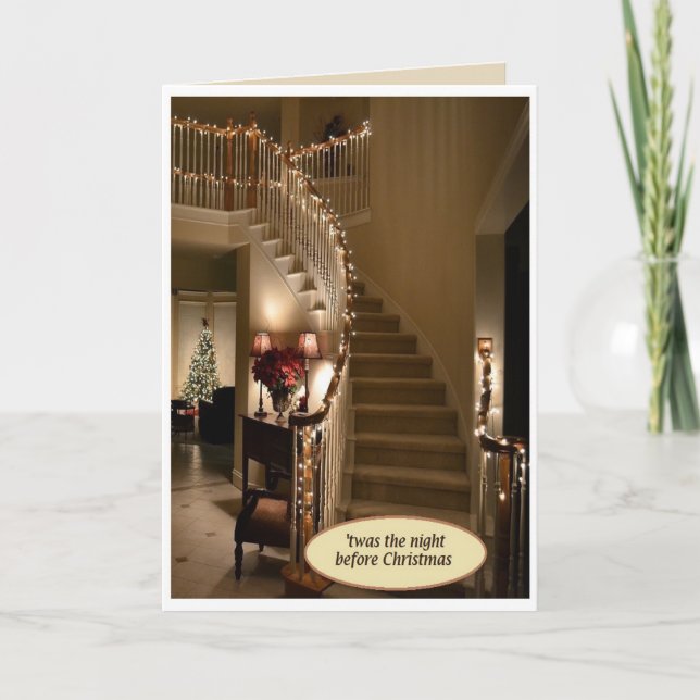 "Das war die Nacht vor Weihnachten" Karte mit Umsc (Vorderseite)