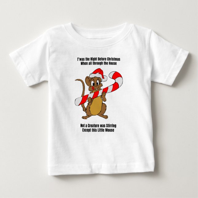 Das war die Nacht vor Weihnachten-Maus Baby T-shirt (Vorderseite)