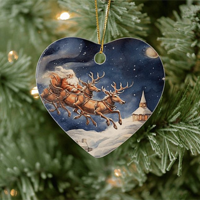 "Das war die Nacht vor Weihnachten-Ornament Keramik Ornament (Von Creator hochgeladen)