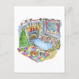 Das war die Nacht vor Weihnachten Postkarte