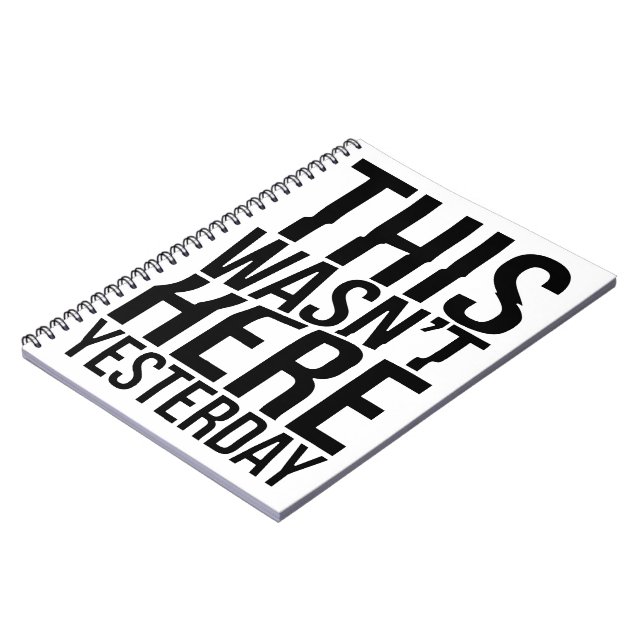 Das war gestern nicht hier - Realität Glitch Notizblock (Linke Seite)