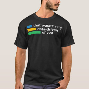 Das war nicht sehr datengesteuert von Ihrem Shirt