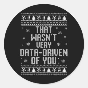 Das war nicht sehr datenintensiv über WeihnachtsWe Runder Aufkleber