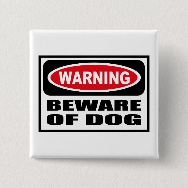 Das Warnen PASSEN vom HUNDknopf auf Button (Vorderseite)
