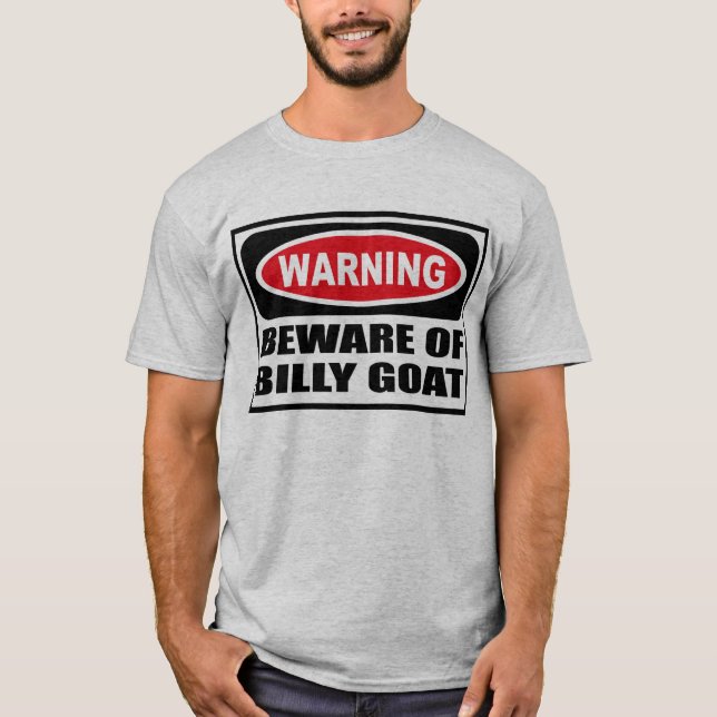 Das Warnen PASSEN vom T - Shirt BILLY-ZIEGE Männer (Vorderseite)