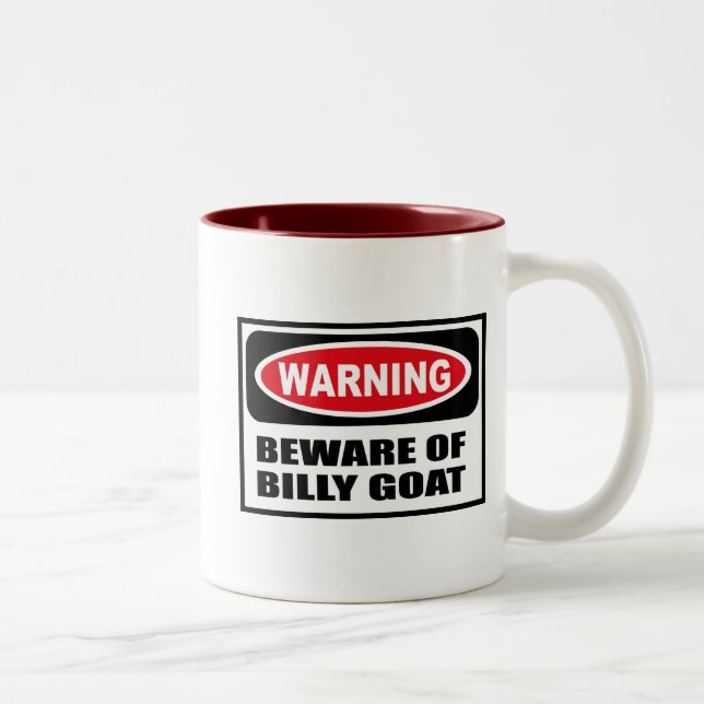 Das Warnen PASSEN VON BILLY-ZIEGE Tasse auf (Rechts)