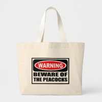 Das Warnen PASSEN von der PFAUS Tasche auf