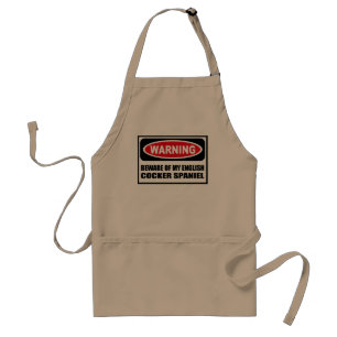 Das Warnen PASSEN VON MEINER ENGLISCHEN Schürze