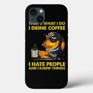 Das, was ich trinke Kaffee ich Hasse Leute Vinta Case-Mate iPhone Hülle