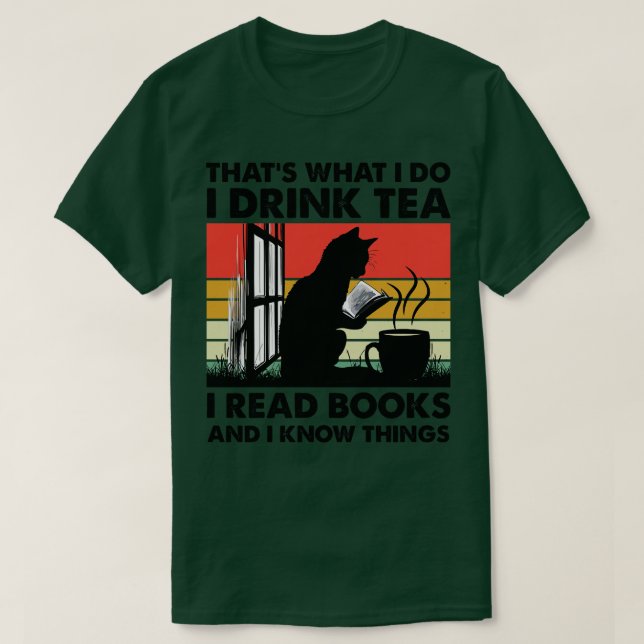 Das, was ich trinke Tee lese ich Bücher und ich we (Design vorne)