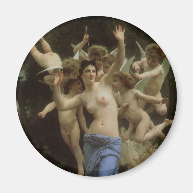 Das Wasp-Nest von William Adolphe Bouguereau Magnet (Vorne)