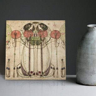 Das Wassail Mackintosh Art Nouveau Wall Deco Cera Fliese