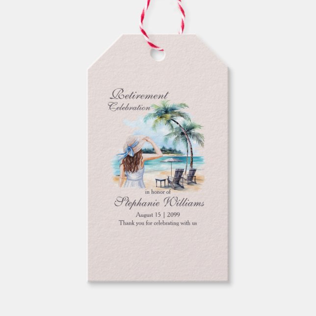 Das Wasser für Frauen im Ruhestand Geschenkanhänger (Vorderseite)