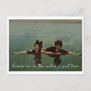 Das Wasser ist einfach großartig Postkarte