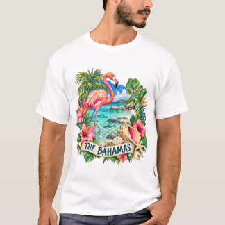 Das Wasserfarben-Insel-T-Shirt von Bahamas T-Shirt