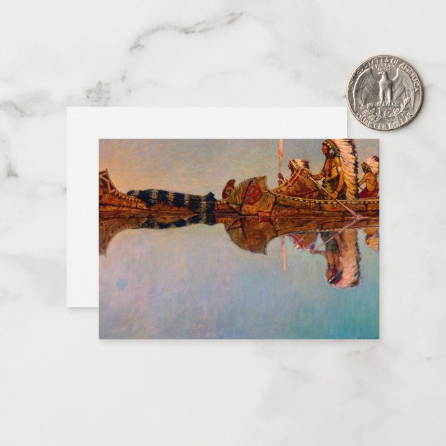 Das Wassergrab von Newell Convers Wyeth Mitteilungskarte (Vorderseite/Rückseite Beispiel)