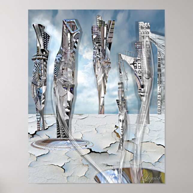 Das Wasserloch (Print) Poster (Vorne)