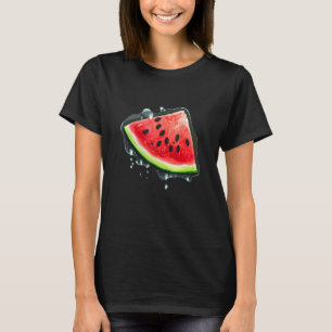 Das Wassermelon im Schatten des Wassers Sommerzeit T-Shirt