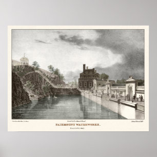 Das Wasserwerk in Fairmount Philadelphia Poster
