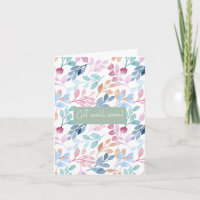 Das Watercolor Nature Pattern erhält eine gute Bes