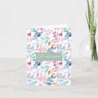 Das Watercolor Nature Pattern erhält eine gute Bes Karte