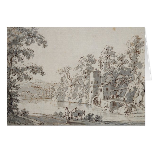 Das Watermill durch das Ford (Vorderseite (Horizontal))