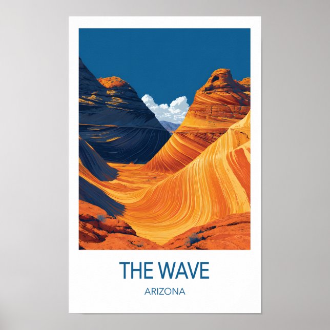 Das Wave-Reiseposter, Arizona Poster (Vorne)