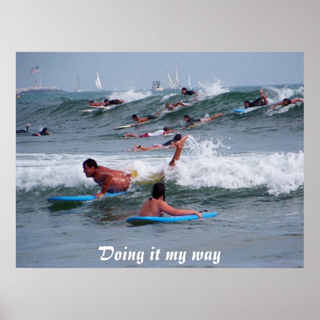 Das Waves_ Poster_by Elenne Boothe antreffen Poster (Vorne)