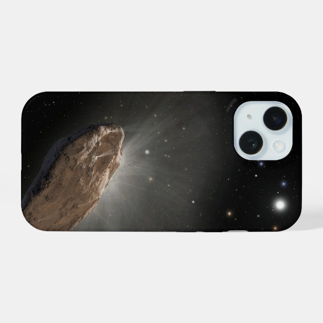 Das Wayward Interstellar Objekt Oumuamua. iPhone 15 Hülle (Rückseite (Horizontal))