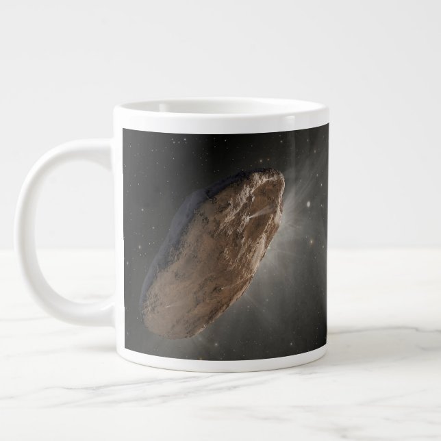 Das Wayward Interstellar Objekt Oumuamua. Jumbo-Tasse (Links)
