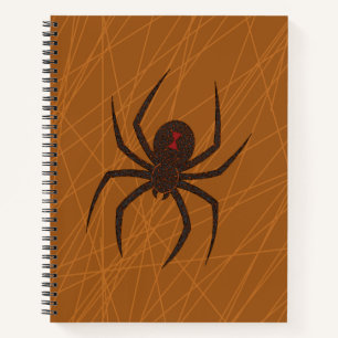 Das Web-Spiral-Notebook der Spinne Notizbuch