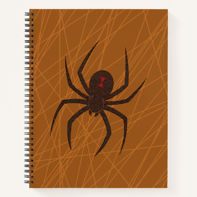 Das Web-Spiral-Notebook der Spinne Notizbuch (Vorderseite)