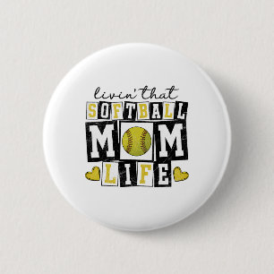 Das weiche Mama-Leben liebend Mutter Mama Mädchen Button