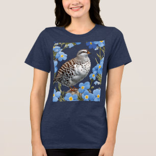 Das Weiden-Schneehuhn und Alaskas Vergissmeinnicht Tri-Blend Shirt