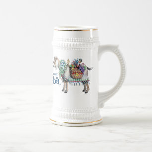 Das Weihnachten Stein des Jägers Bierglas