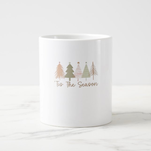 Das Weihnachtsbaum der Jahreszeit Whimsikale Weihn Jumbo-Tasse (Vorderseite)