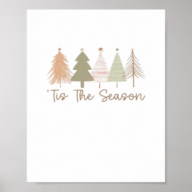 Das Weihnachtsbaum der Jahreszeit Whimsikale Weihn Poster (Vorne)