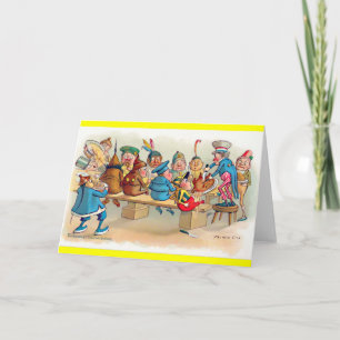 Das Weihnachtsessen der Brownie Feiertagskarte