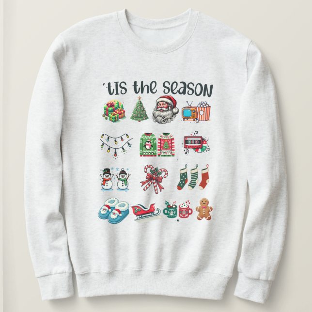'Das Weihnachtsfest der Jahreszeit Sweatshirt (Design vorne)