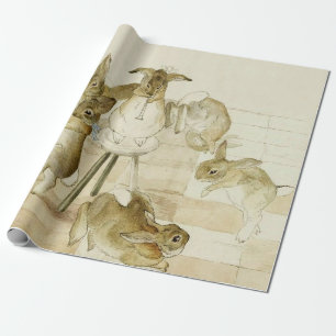 Das Weihnachtsfest der Kaninchen von Beatrix Potte Geschenkpapier