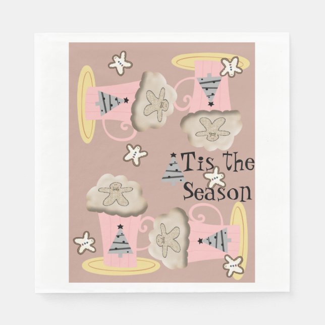 Das Weihnachtsfest des Weihnachtsmannes Serviette (Vorderseite)