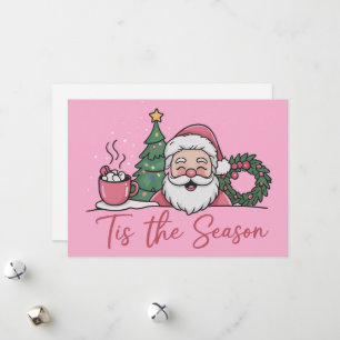 Das Weihnachtsfest ist Niedlicher Winter Latte San Feiertagskarte