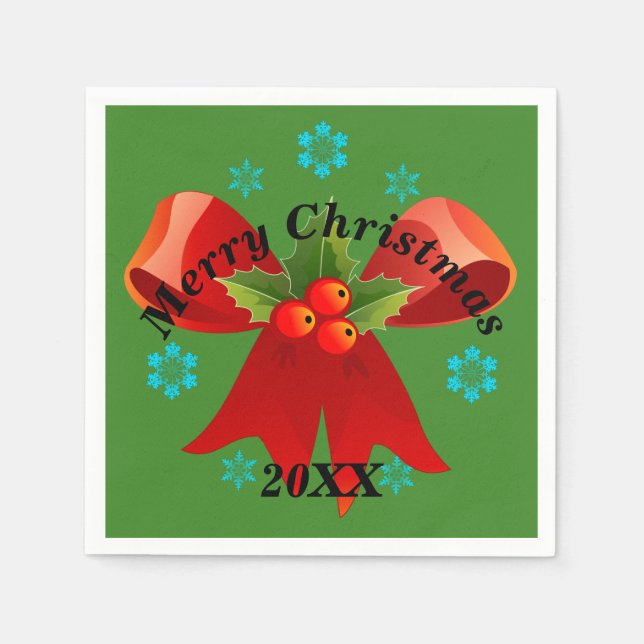 Das Weihnachtsfest (Weihnachtsfeiertag) Serviette (Vorderseite)