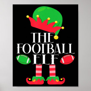 Das Weihnachtsgebäck des Fußballelfen-Party Pajama Poster