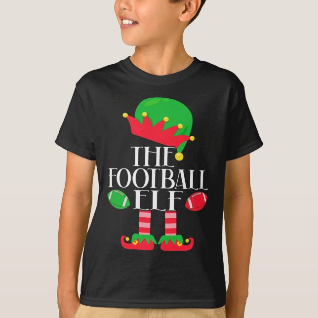 Das Weihnachtsgebäck des Fußballelfen-Party Pajama T-Shirt (Vorderseite)